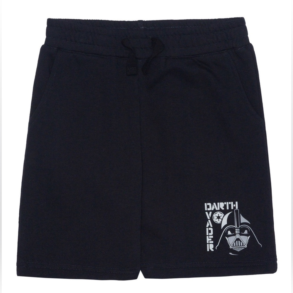 BNWT - Darth Vader (Little boys) Hooded T-Shirt & Shorts, 2PC Set, Black, Size 5 - Picture 7 of 9